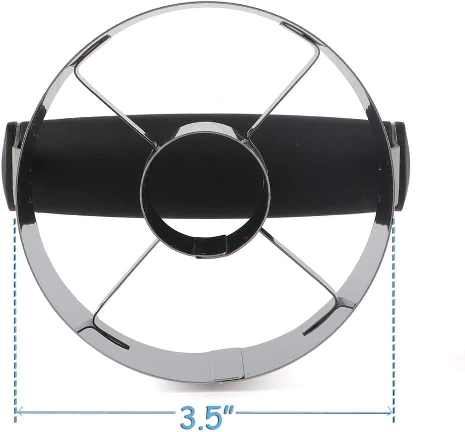 HULISEN ドーナツカッター 3.5インチ ステンレススチール ドーナツカッター ソフトグリップハンドル付き 小さなビスケットカッター プロのベーキング生地ツール ギフトパッケージ