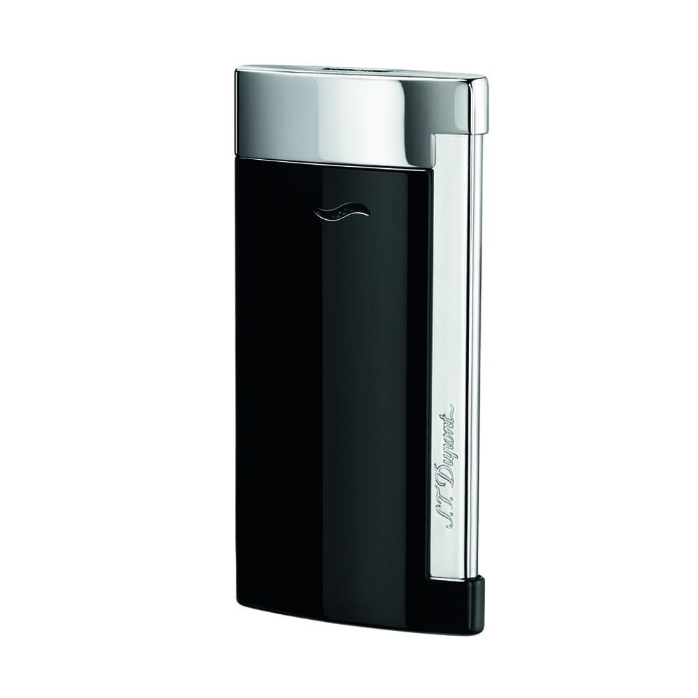 T. Dupont Slim 7 Lighter - Black/Chrome