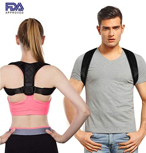 Posture Corrector for Men and Women - Upper Back Brace for Clavicle Support and Providing Pain Relief from Neck, Back & Shoulder,size: M 27’’-48’’