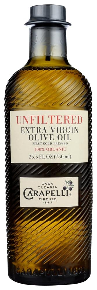 Organic Extra Virgin, Unfiltered Olive Oil, 25.5 Ounce