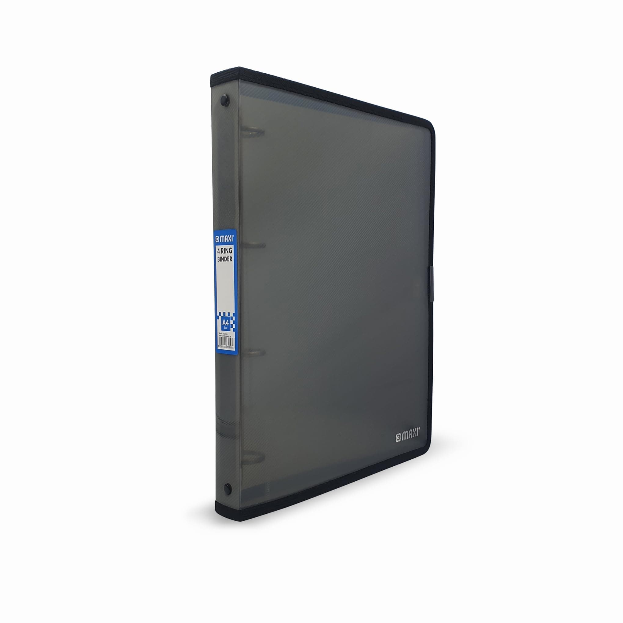 β Maxi A4 Ring Binder With 4 Ring Translucent Black, waterproof, dust-proof, very practical, and reusable