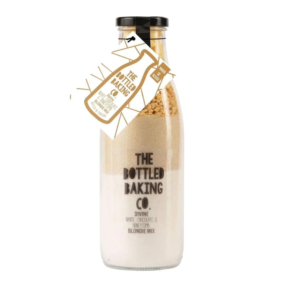 Divine White Chocolate and Honeycomb Blondie Mix - 750ml | The Bottled Baking Co. | Gourmet Baking Kit | Perfect for Gifting and Celebrations | Gift of the Year Winner 2023