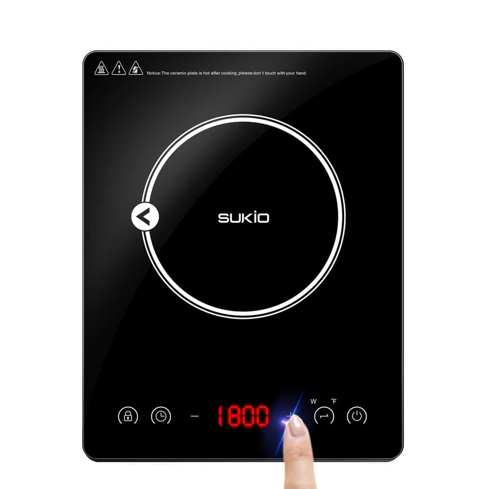 Wiland Portable Induction Cooktop induction stove Countertop Burner, 1800W 120V Induction Cooker with Timer