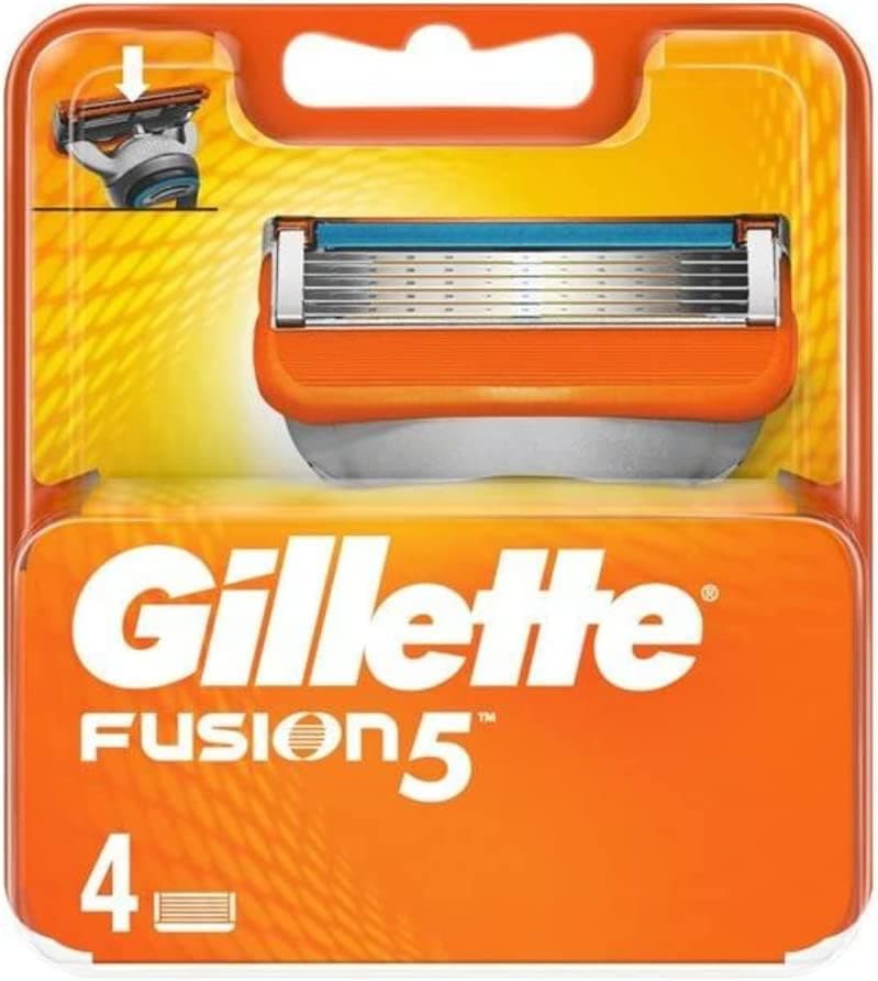 Fusion5 Refill Blades For Men, 4 Refill Blades, With Lubrastrip For A Smooth Shave