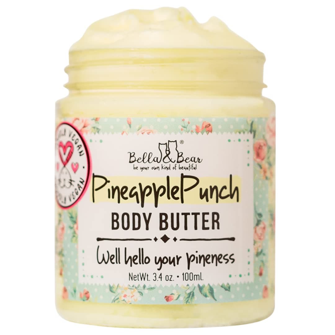 & Pineapple Body Butter, Hydrating Formula - Vegan Travel Size, 3.4oz' (3.4 oz)