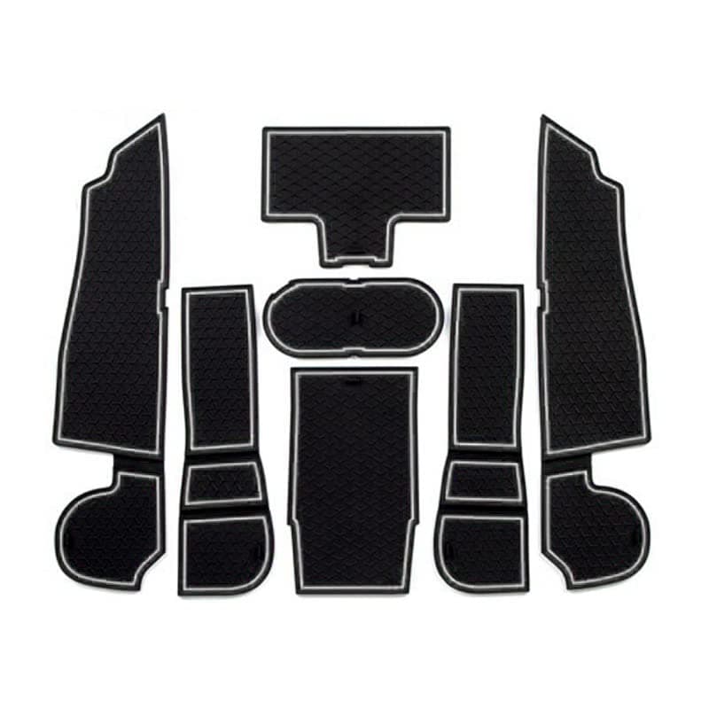 Anti-Slip Gate Slot mat for Mercedes Benz A-Class W177 2019 2020 A Class A220 A250 A45 AMG Cup Holders Non-Slip mats(White)