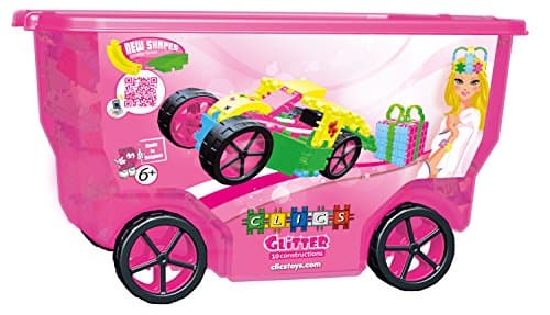 CLICS TOYS Glitter Rollerbox Toy, 400-Piece