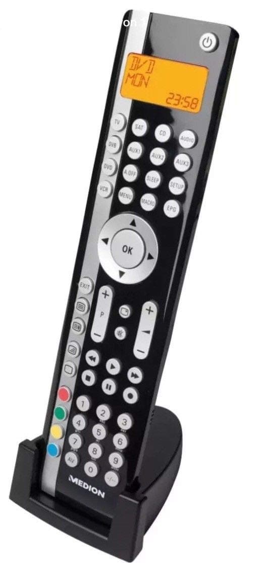Calvas Medion Life E74023 MD 83709 10 in 1 Universal Remote Control,3 Line LCD Display, Macro Function, Learning Function Fernbedienung