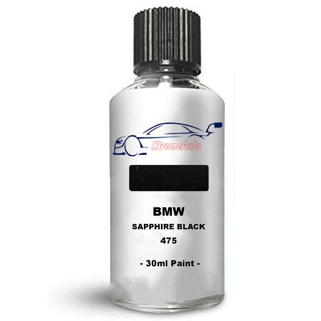 Xtremeauto Touch Up Paint For BMW IX Black Sapphire 475 Direct Appliance Chip Scuff Mark Brush In Lid