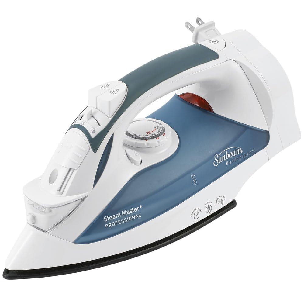 4274-200 GreenSense SteamMaster Full Size Professional Iron with Retractable Cord and Clearview, White