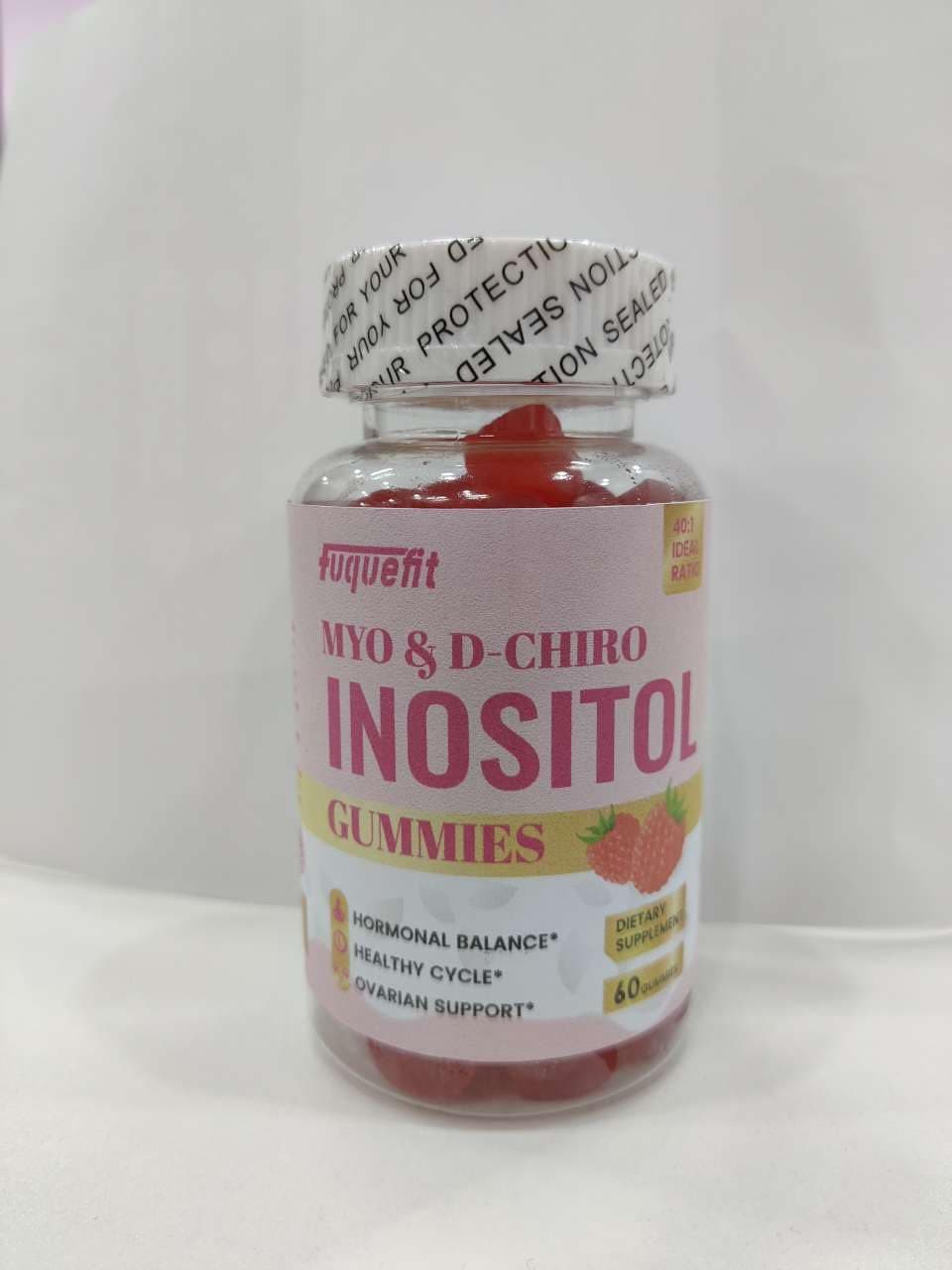 Inositol Supplement, Inositol Gummies with Myo-Inositol & D-Chiro Inositol + Vitamin D3, Ideal 40:1 Ratio with Magnesium Glycinate 400mg, Supports Regular Cycle for Women, Vegan, 56 Gummies