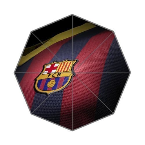 Custom Decorative FC Barcelona Design Sun Rain Umbrella Foldable Windproof Umbrella Best Gift