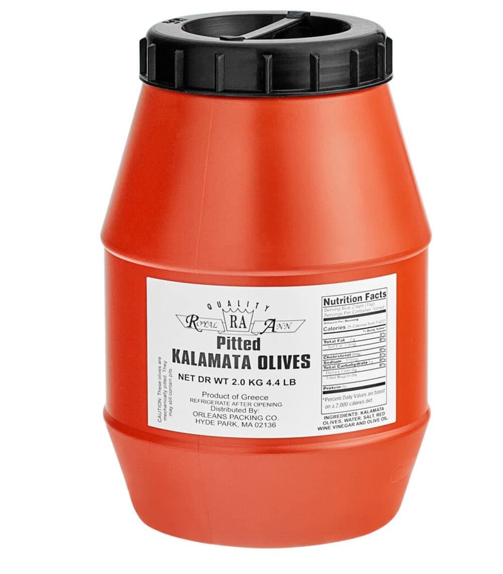Whole Kalamata Olives Plastic Keg 2 kg nt wt ea (1 Pack)