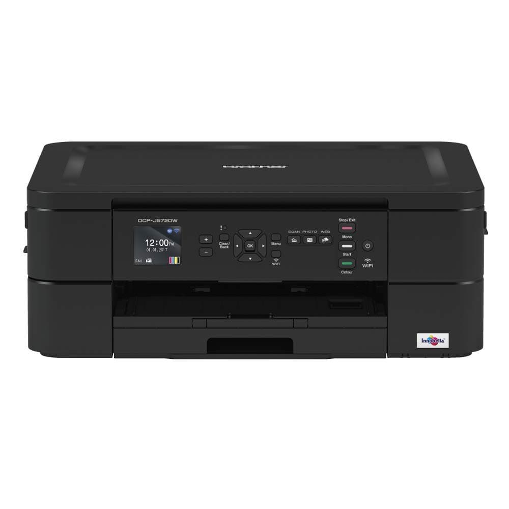 Brother DCP-J572DW Colour Inkjet All-in-One - Wireless/USB, Printer/Scanner/Copier, 2 Sided A4 Printing, Small Office/Home Office, Black