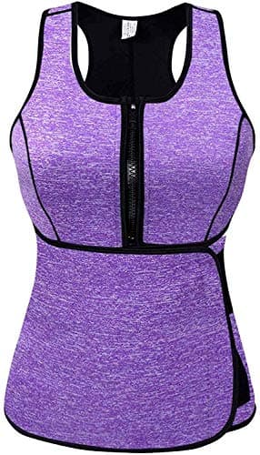 Neoprene Sweat Vest for Women, Slimming Body Shaper with Adjustable Waist Trimmer Belt, Weight Loss