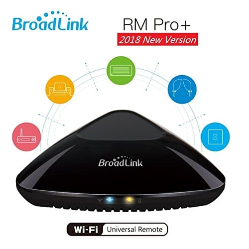Broadlink RM PRO+ Universal WIFI Remote Controller with Latest wall mounting kit and Indian 2 Pin USB adapter (included in package), For Home Automation