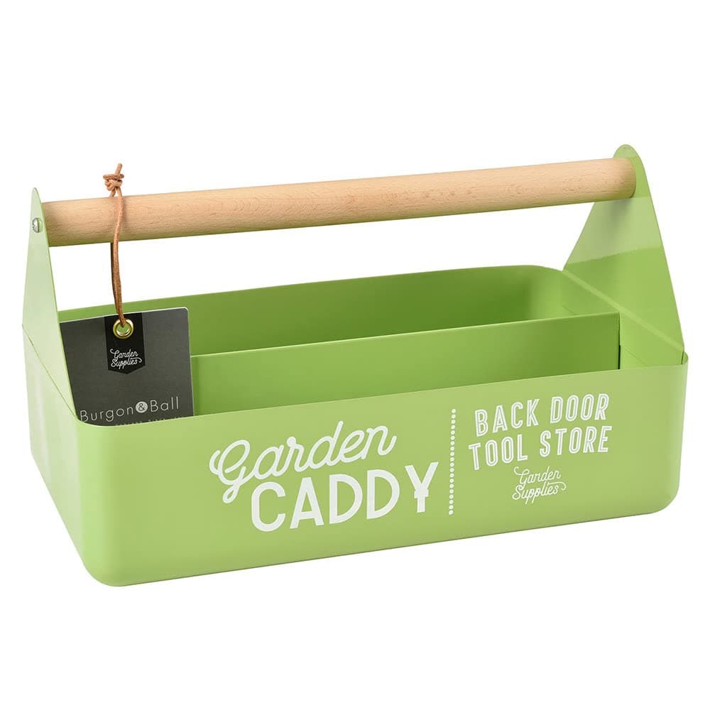 Brand New Garden Caddy for supplies with beech wooden handle (Gooseberry)