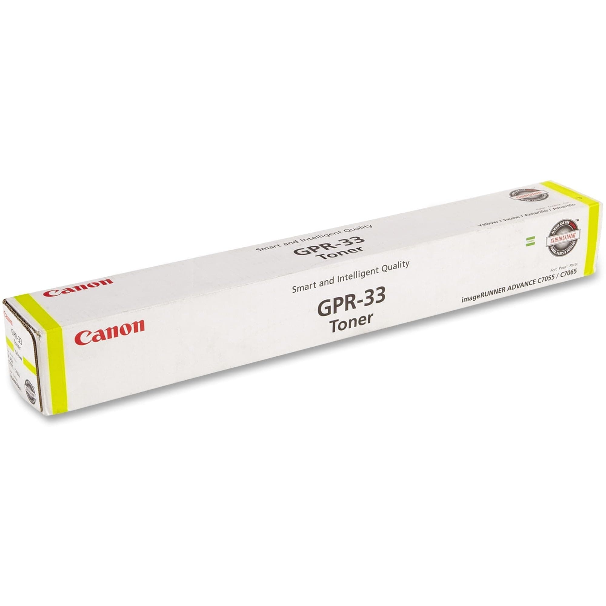Canon GPR-33Y 2804B003AA ImageRunner Advance C7055 C7065 C7260 C7270 Toner Cartridge (Yellow) in Retail Packaging
