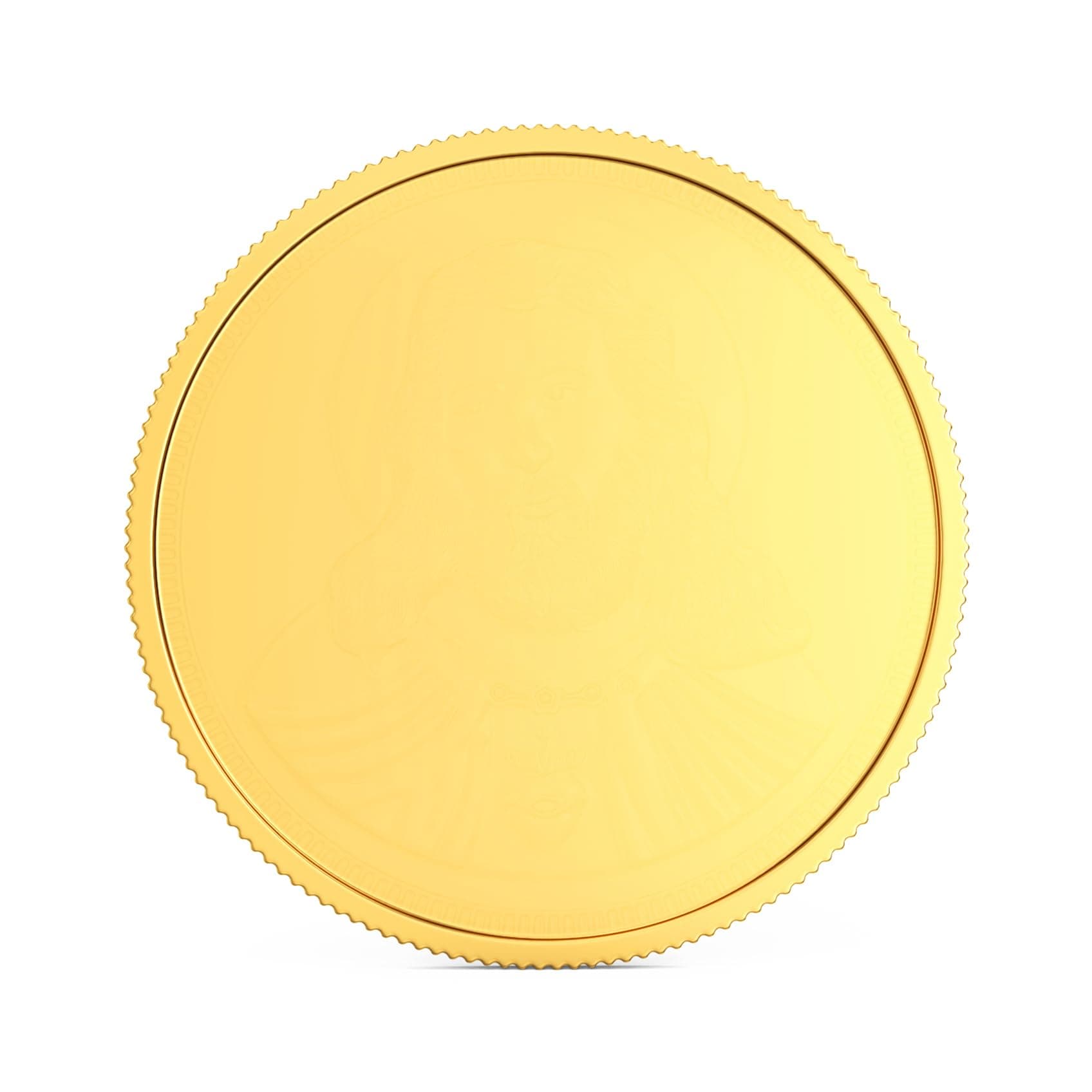 Joyalukkas 22K (916) Purity Gold Coin | Yellow Color | Round Shape | Plain Design.