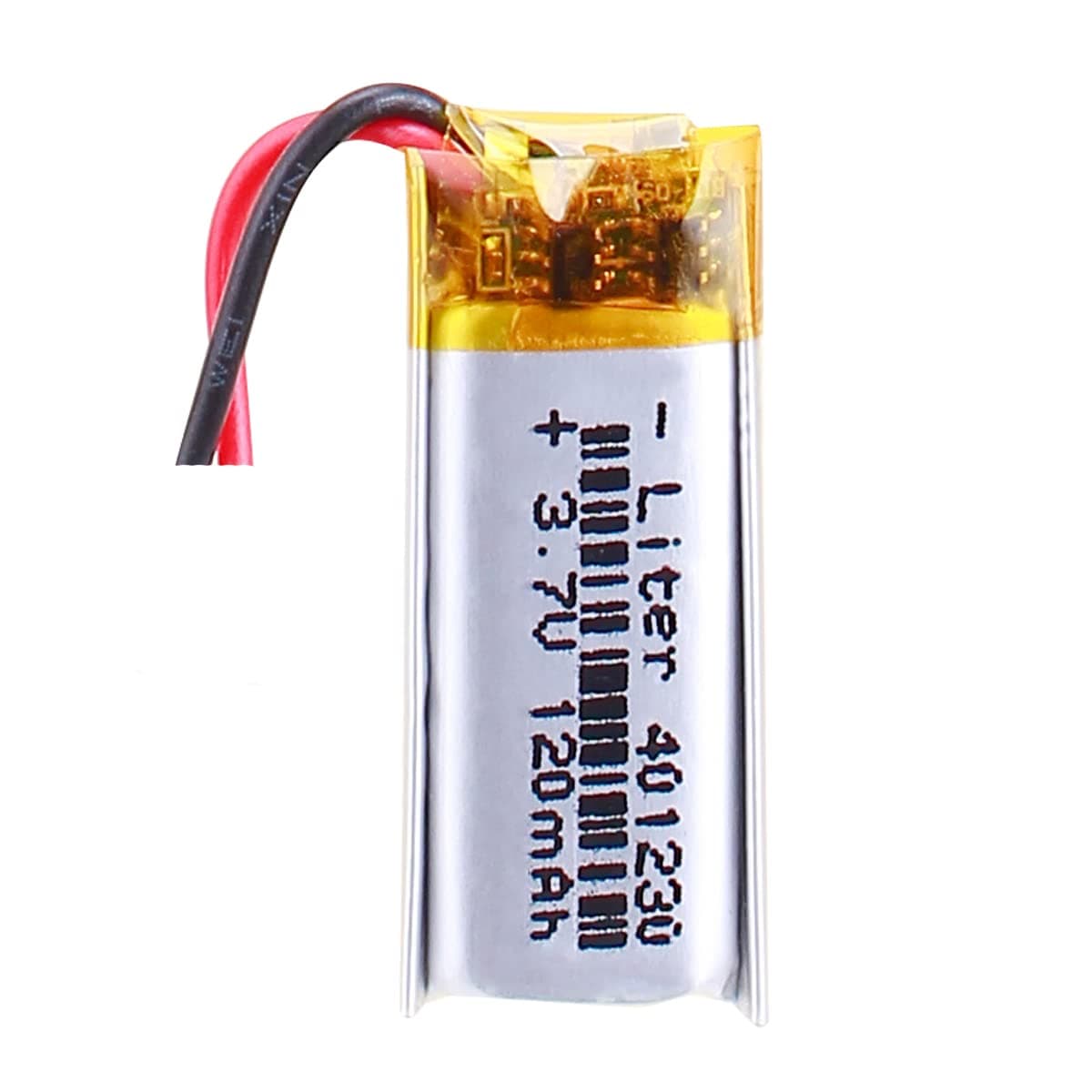 Liter energybattery 3.7V Lipo Battery 120mAh Rechargeable Lithium ion Polymer Battery 401230 with Two Lines