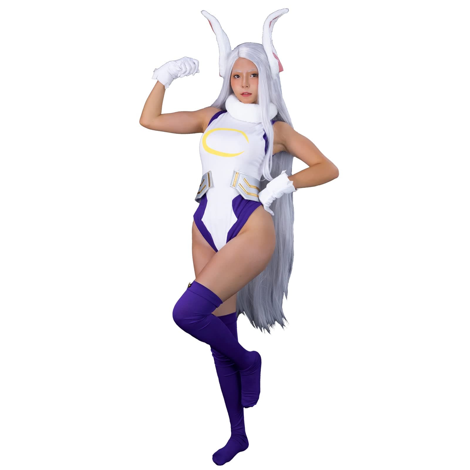 BNHA Miruko Cosplay Costume MHA Rabbit Hero Mirko Bunny Bodysuit Costume