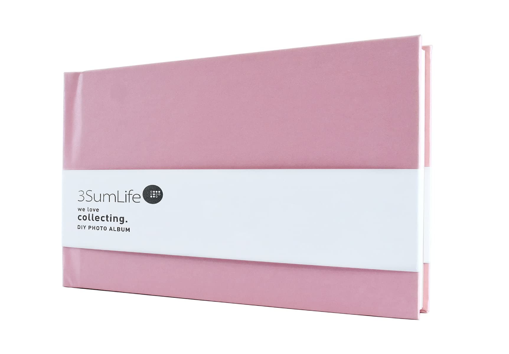 3SumLife 40 Pockets Scrapbook Polaroid Photo Album DIY Fujifilm Instax Album Hard Cover Memory Book with Accessories for Christmas Wedding Valentines Day Birthday Anniversary 3M(Pink)