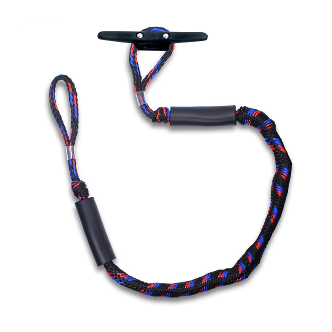 Botepon Boat Bungee Dock Lines, Boating Gifts for Men, Boat Accessories, Pontoon Accessories, Mooring Lines for Bass Boat, 5 Feet, Pack of 1