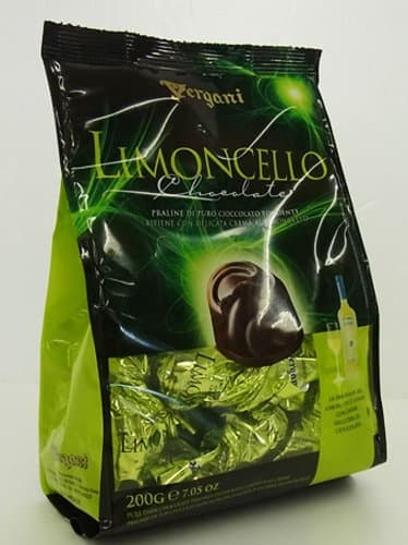Vergani Limoncello Flavored Cream in Dark Chocolate 200g
