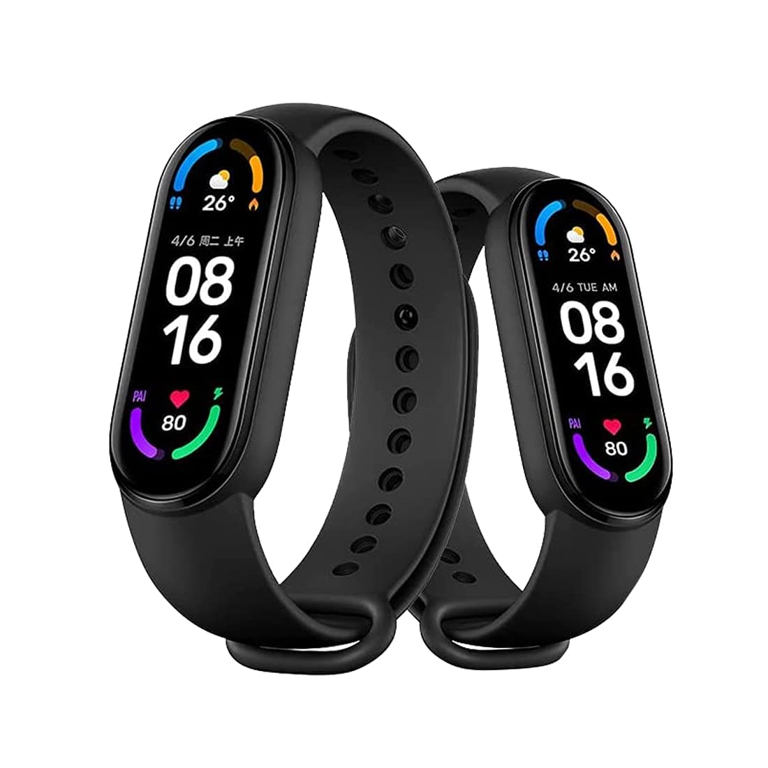 Xiaomi Mi Band 6 Fitness Tracker, 30 Sports Modes Activity Tracker, 24h Heart Rate Monitor, 14 Days Battery Waterproof Smart Watch, SpO2 and Sleep Tracker for Men, Women, Kids (Global Version)
