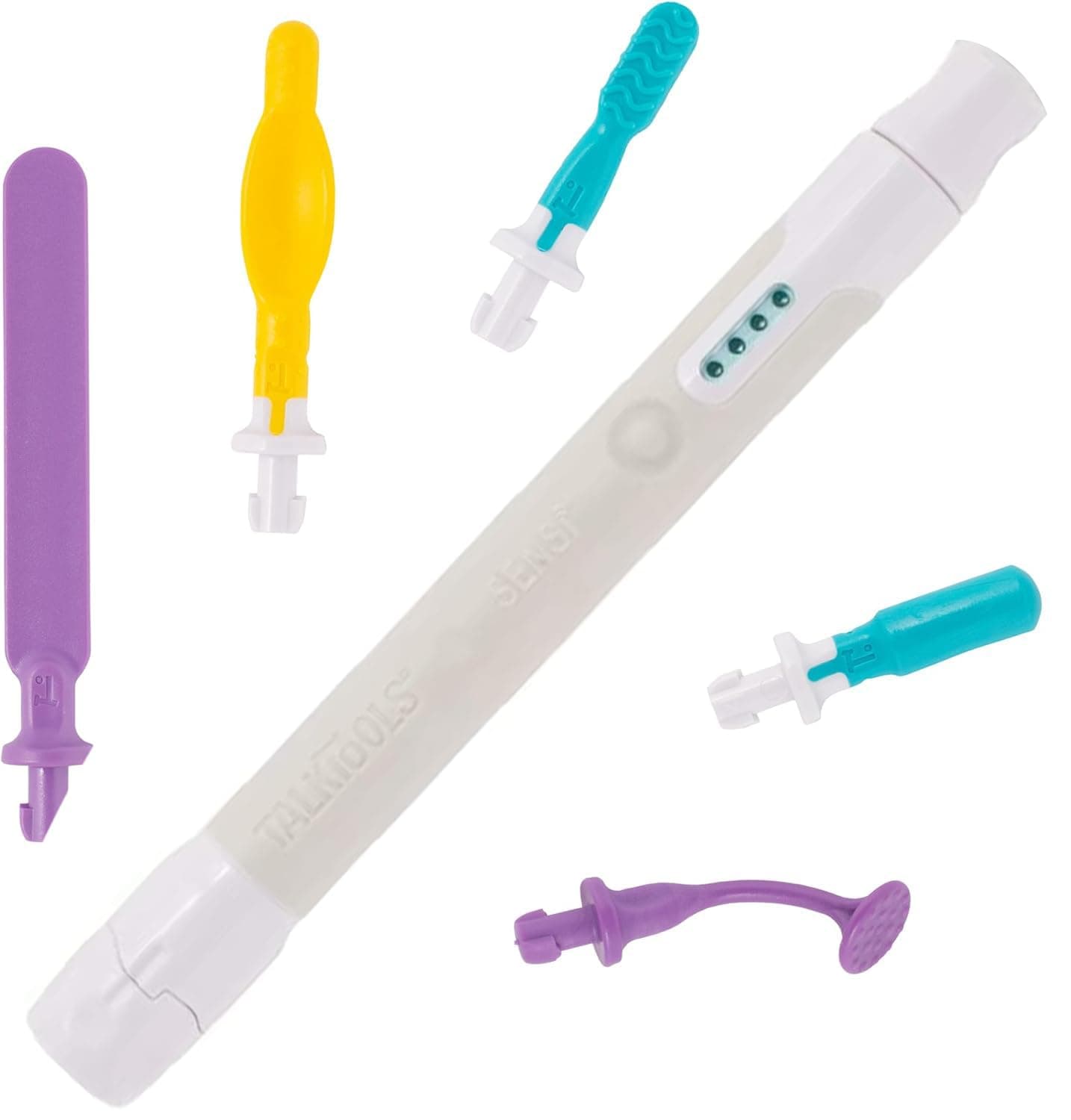 TalkTools Sensi Grey: 5 TIP KIT - Depressor Purple Tip Kit