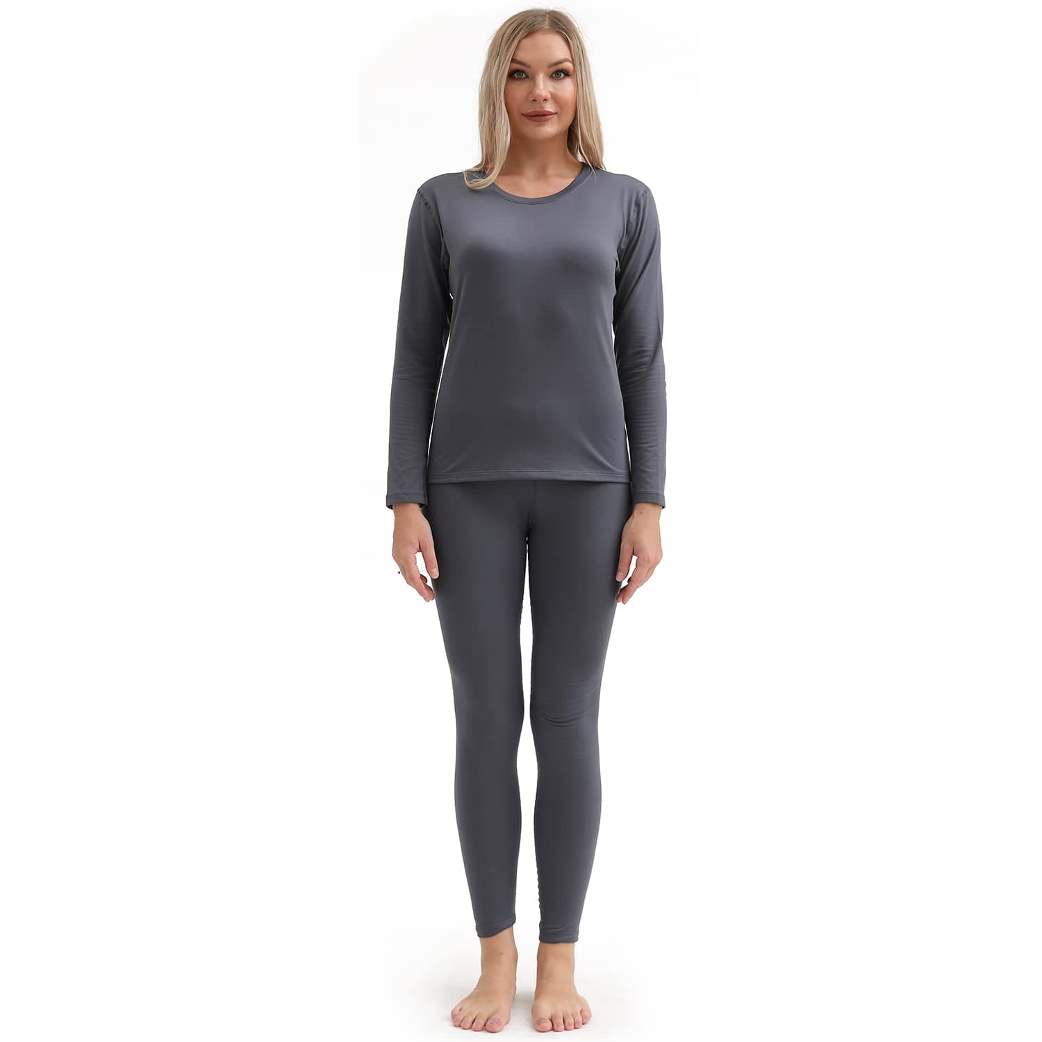 PISIQI Thermal Underwear Women Ultra-Soft Long Johns Set Base Layer Skiing Winter Warm Top & Bottom