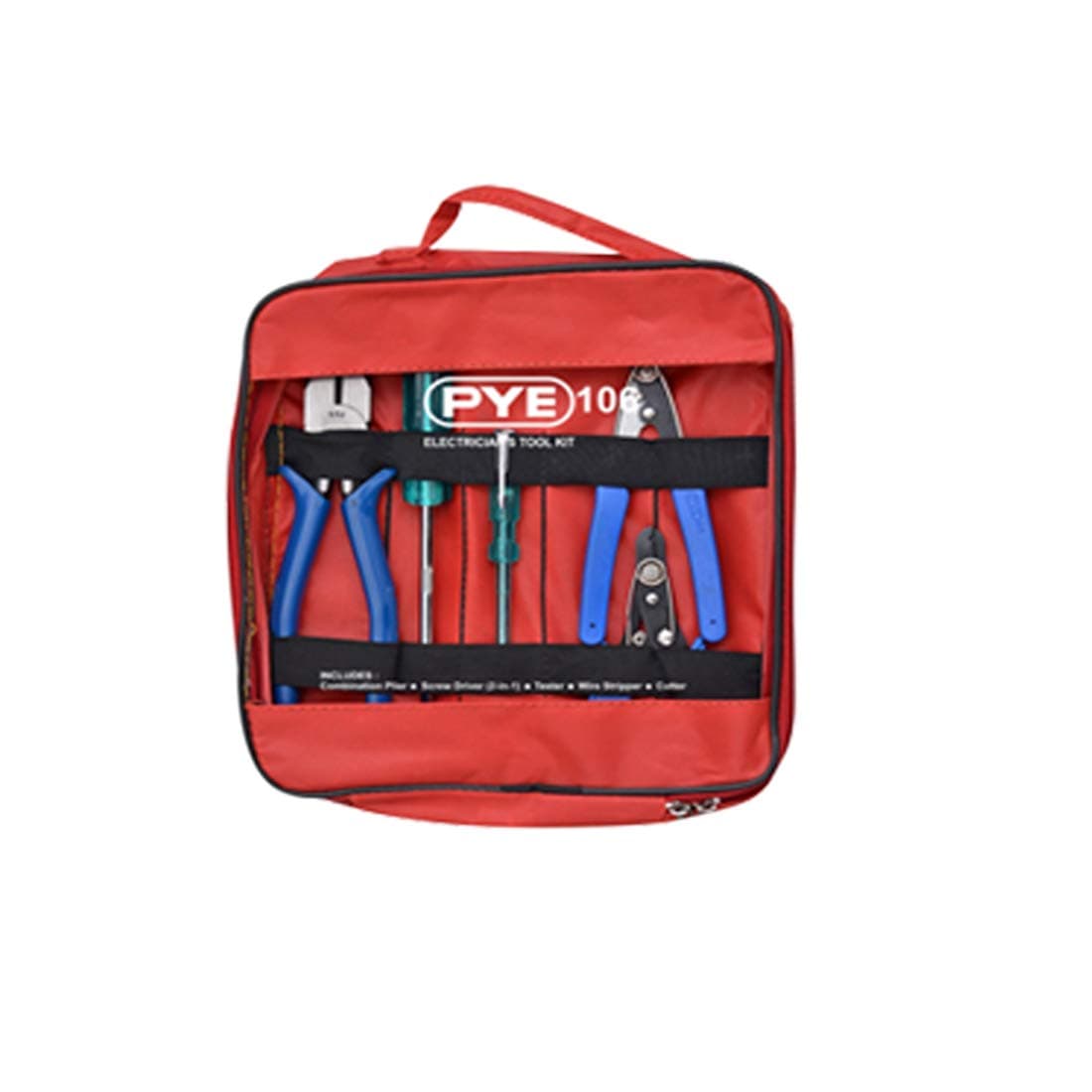 PYE P-106 Chrome Vanadium Steel Electrician's Tool Kit (Red)