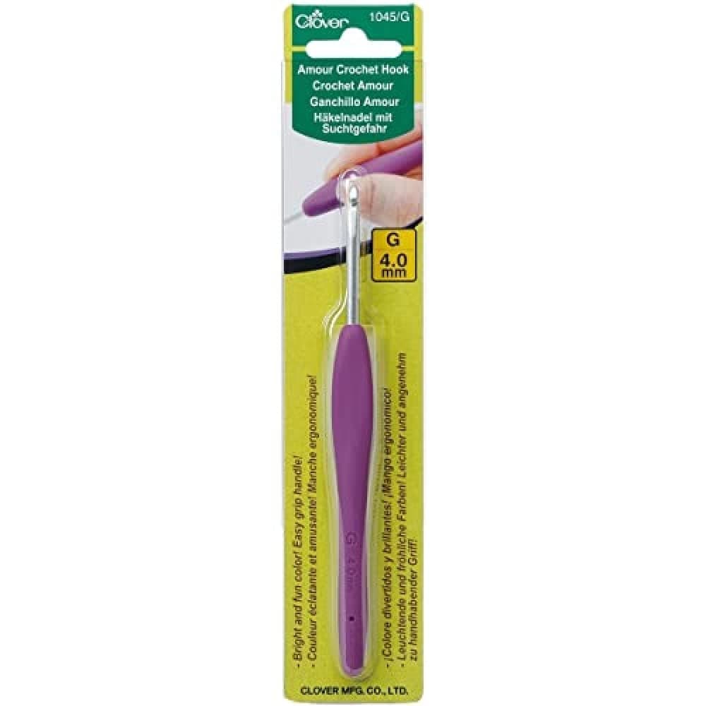 1045/G Purple Amour Crochet Hook, Size G, 4.0mm