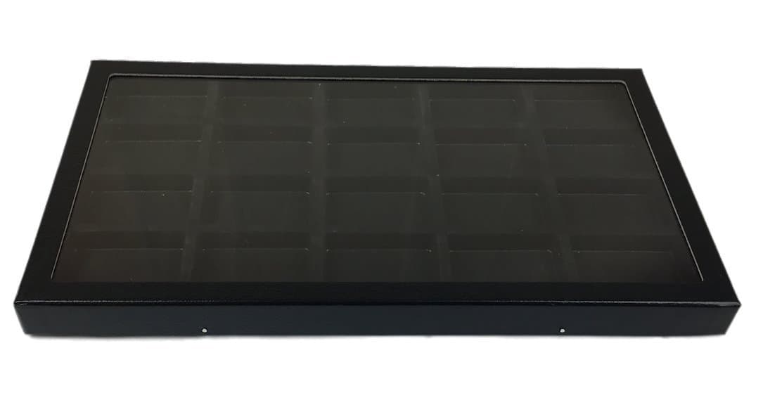 20 Compartment Riker Display Case for Collector Lighters / Jewelry / Collectibles & More