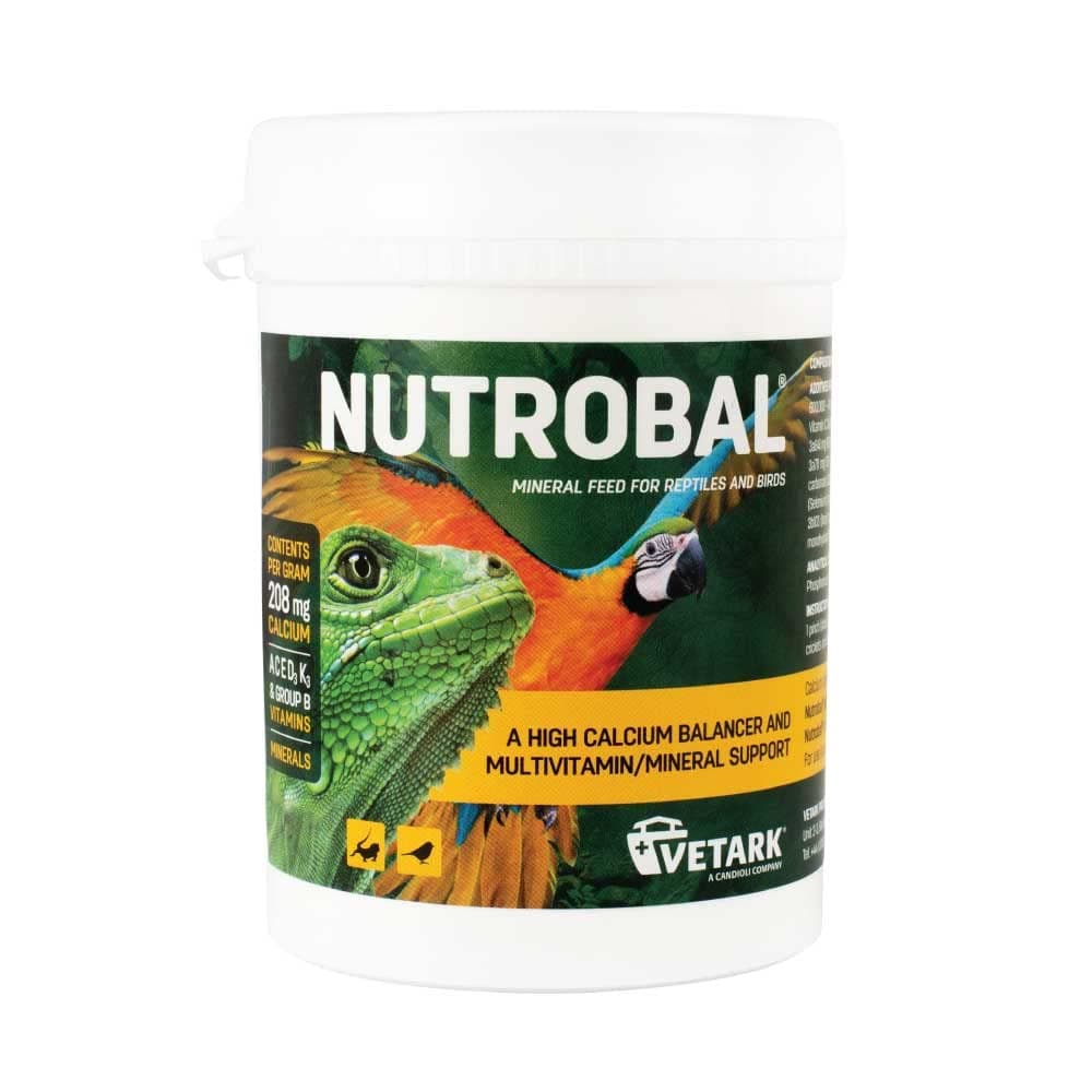 Nutrobal Calcium & Vitamin D3 & Mineral Supplement for Birds & Reptiles Powder Easy to administer 50g