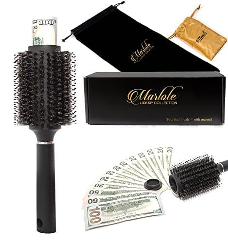 Hair Brush Diversion Safe by Marlote - Can Safe - Secret Stash For Money, Jewelry, Bitcoin Paper Wallets & More + Gift Box + Satin Jewelry Bag + Velvet Carrying Bag