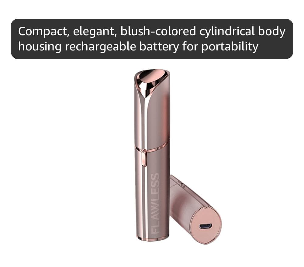 Finishing Touch Flawless Next Generation Facial Hair Remover, Rechargeable, Blush