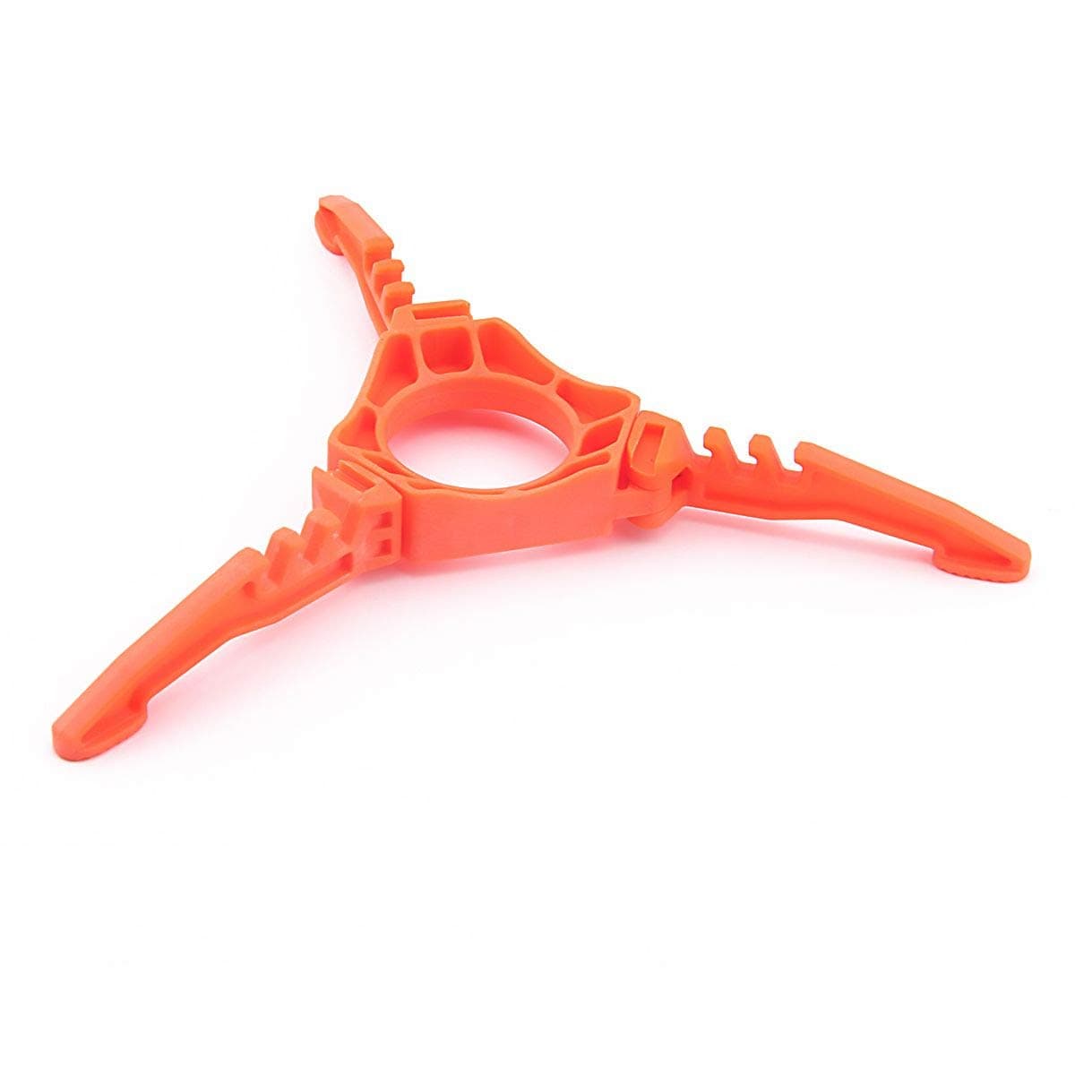 Hamans Fuel Can Stabilizer Canister Stand Gas Tank Bracket Stove Standard Bottle Shelf Stand Tripod Folding Canister Stand (Orange)