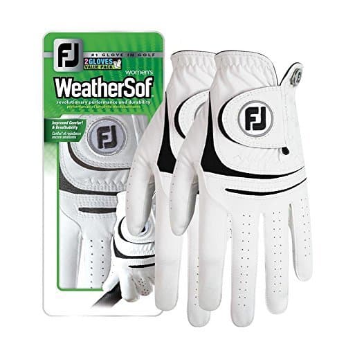 Titleist USA Improved (2 Pack) Footjoy WeatherSof Ladies Golf Gloves Ladies, Worn on Left Hand