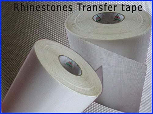 Diamante transfer paper Iron on Mylar sheet to make hotfix rhinestone sticker -5 lengths to choose from