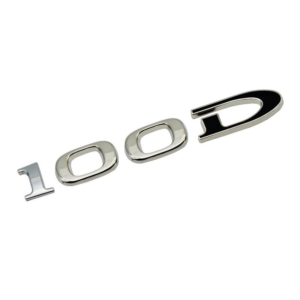 LMZX Model S Model X 100D Decals 3D Metal Sticker Badge for Tesla Model S Model X Rear Trunk Emblem Badge Decorative Accessories