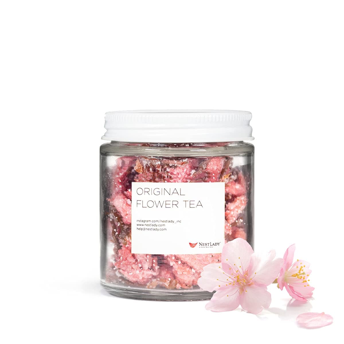 NESTLADY Edible Salt Pickled Sakura, Pickled Sakura Cherry Blossoms, 腌渍樱花70g / 2.47oz
