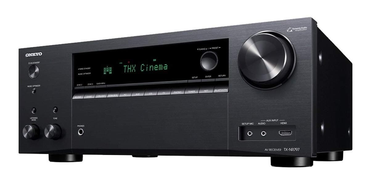 Onkyo TX-NR797 Smart AV 9.2 Channel Receiver with 4K Ultra HD | Dolby Atmos | AirPlay 2 | IMAX Enhanced (2019 Model),Black