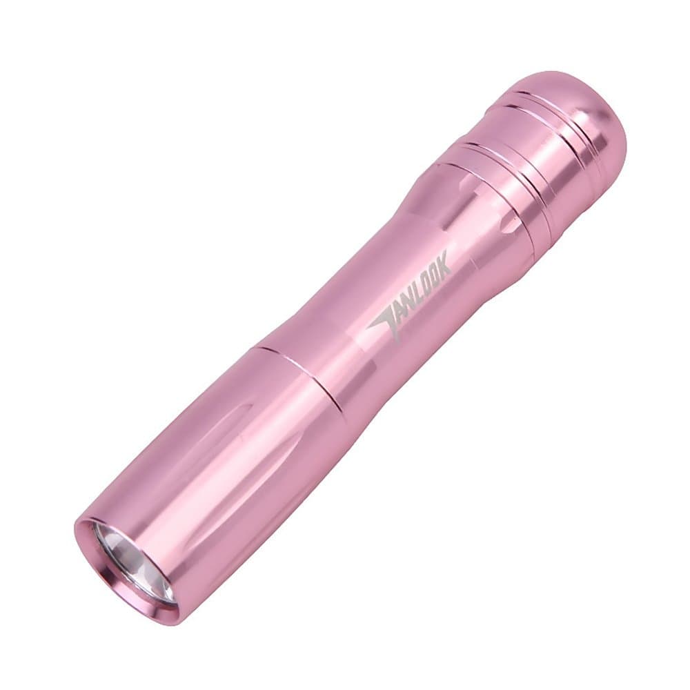 WasonD 365nm Fluorescer Detector Flashlight Portable Handheld UV Black Light Flashlight for Cosmetics/Baby Stuff/Counterfeit Banknotes- AA Battery (NOT included) (Pink gold)