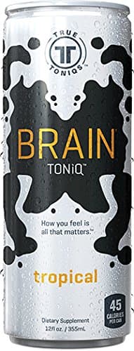 TRUE TONiQS - Brain Toniq - Tropical Flavor - 6/4-packs (Pack of 24)