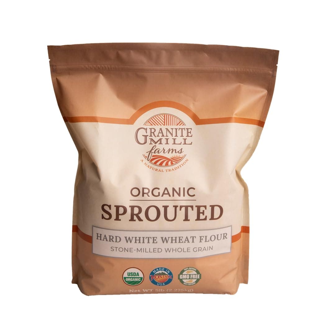 Sprouted Organic Hard White Wheat Flour, 5 lb