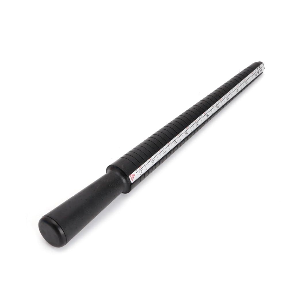angwangRing Sizer Stick,Ring Size Stick Mandrel Finger Gauge Ring Sizer Set Measuring Sizes Jewelry Tool Black, 10.34 *1.17 inches