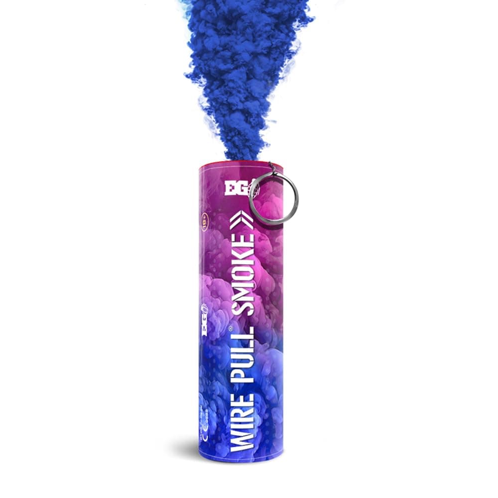 WP40 Gender Reveal Smoke Grenade Wire Pull® Perfect for Baby Shower | Gender Reveal Party | Photography | Special Effects (Blue)