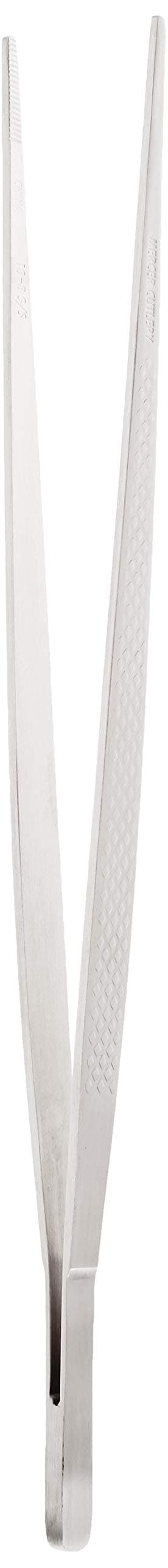 Precision Plus Tong-Straight, 9 3/8", Stainless Steel, Silver, 9-3/8-Inch