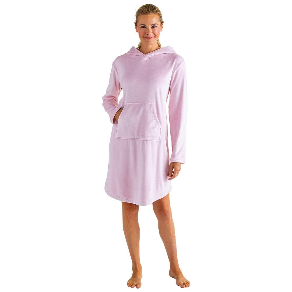 Women's Ultra Soft Hooded Snuggle Lounger with Kangaroo Pocket